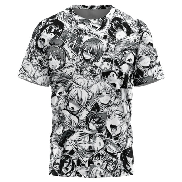 Ahegao Manga Collage Tshirt