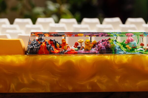 Charmander Pikachu Bulbasaur Squirtle Artisan Spacebar Keycap