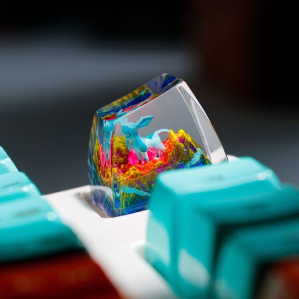 Glaceon Pokemon Artisan Keycap