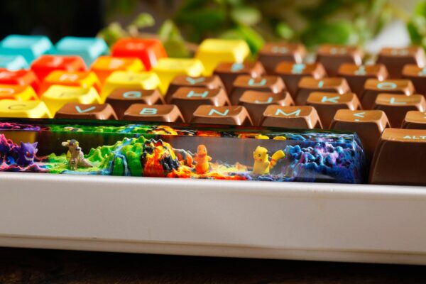 Kangaskhan Gengar Pikachu Charmander Artisan Spacebar Keycap