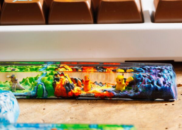 Kangaskhan Gengar Pikachu Charmander Artisan Spacebar Keycap