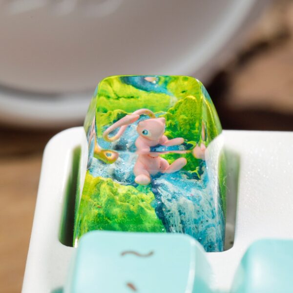 Mew Pokemon Artisan Keycap