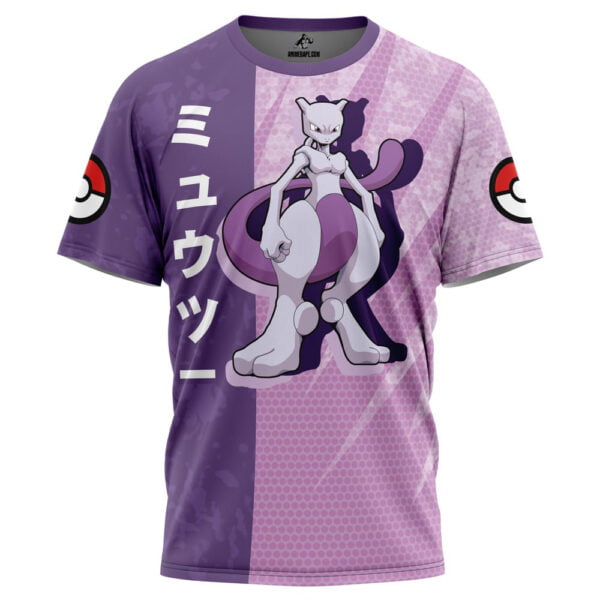 Mewtwo Attack Pokemon T Shirt