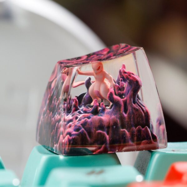 Mewtwo Pokemon Artisan Keycap