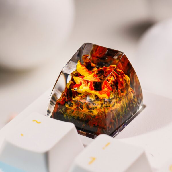 Moltres Pokemon Artisan Keycap