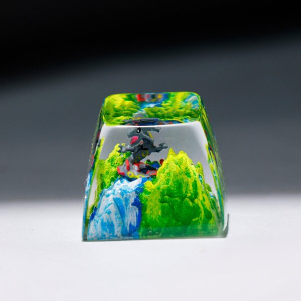 Rayquaza Pokemon Artisan Keycap