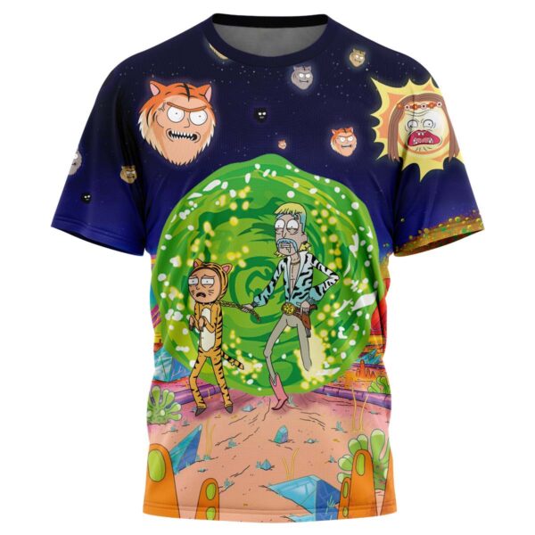 Rick And Morty Tiger King Tshirt