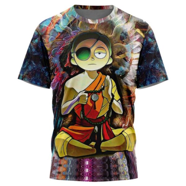 Rick And Morty Trippy Enlightened Morty Tshirt