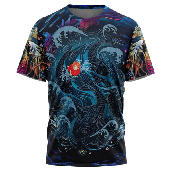 Sea Creatures Ponyo Studio Ghibli Tshirt