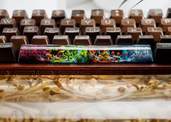 Shuckle Treecko Cyndaquil Mudkip Artisan Spacebar Keycap