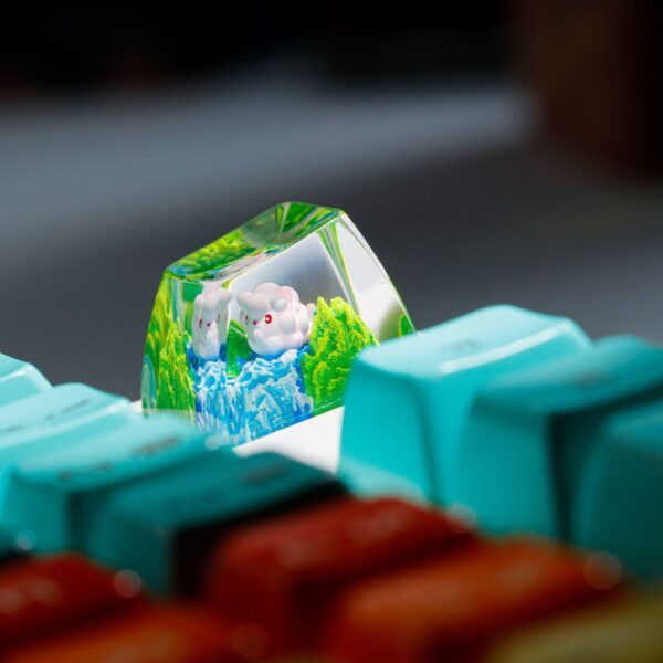 Swirlix Pokemon Artisan Keycap