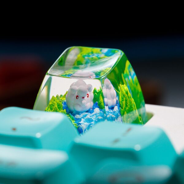 Swirlix Pokemon Artisan Keycap