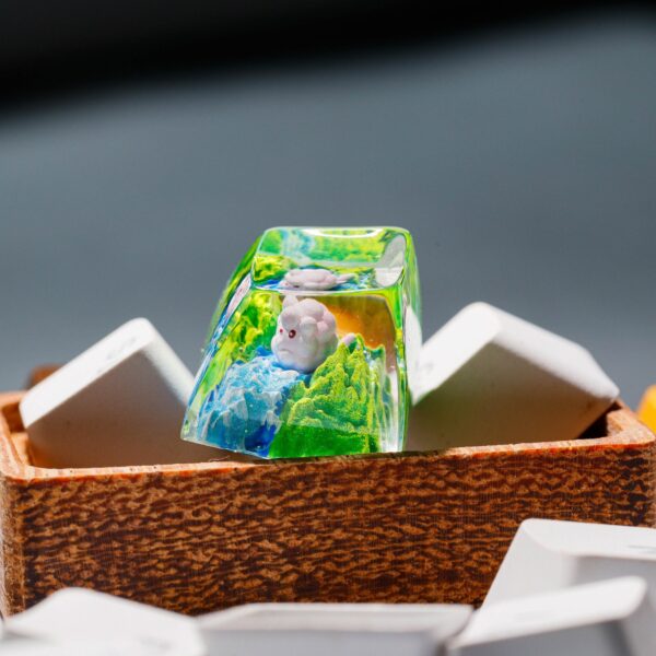 Swirlix Pokemon Artisan Keycap