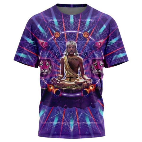 Tiger King Trippy Joe Exotic Astral Meditation Tshirt