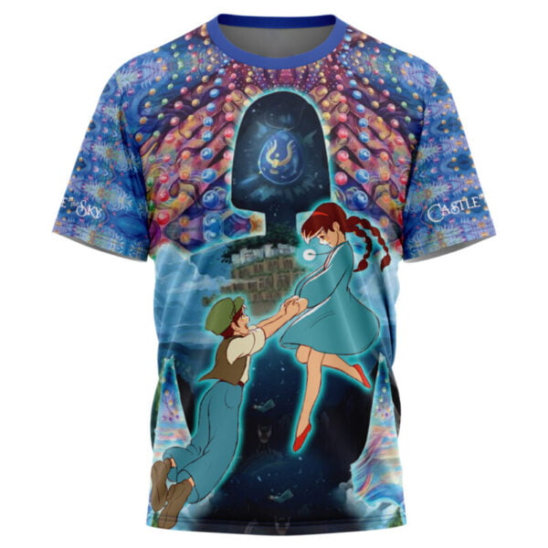 Trippy Castle In The Sky Studio Ghibli Tshirt