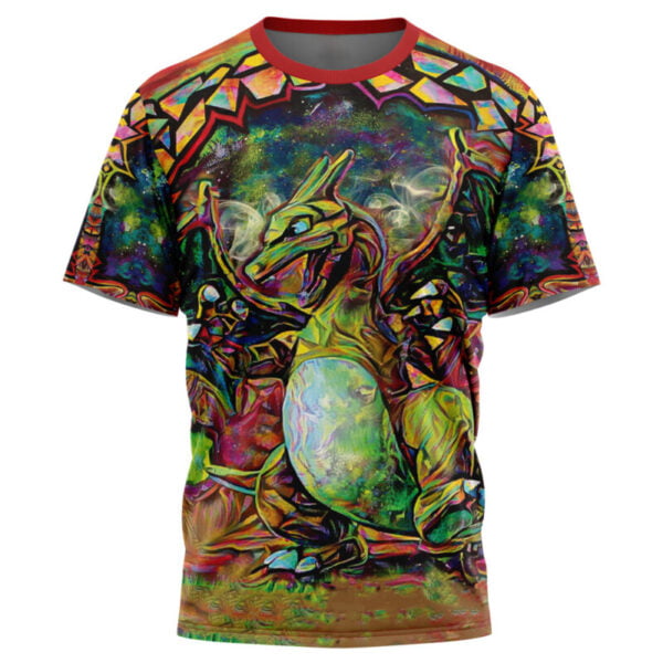 Trippy Charizard Pokemon Tshirt