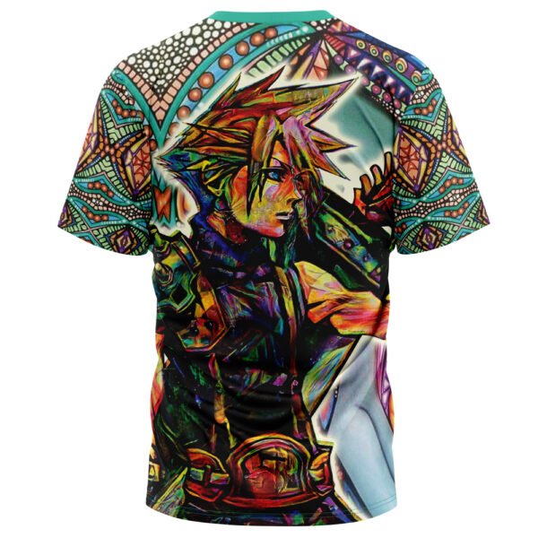 Trippy Cloud Strife Final Fantasy 7 Tshirt