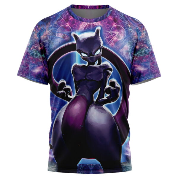 Trippy Cosmic Mewtwo Pokemon Tshirt