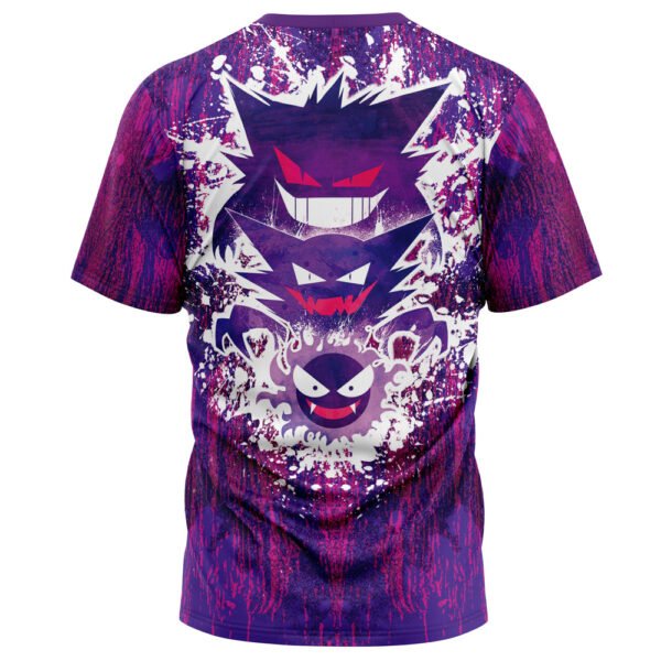 Trippy Ghostly Evolution Ghastly Haunter Gengar Pokemon Tshirt