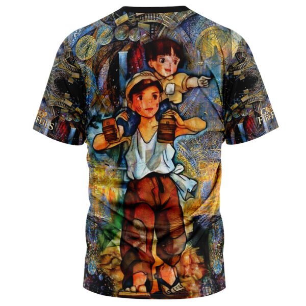 Trippy Grave Of The Fireflies Studio Ghibli Tshirt