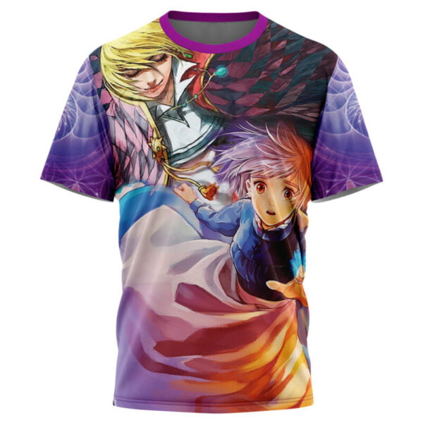 Trippy Howls Moving Castle Studio Ghibli Tshirt