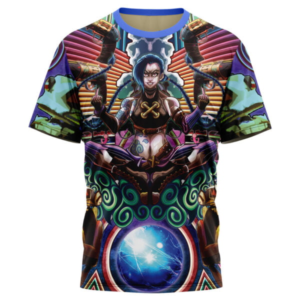 Trippy Jinx Arcane League Of Legends Tshirt