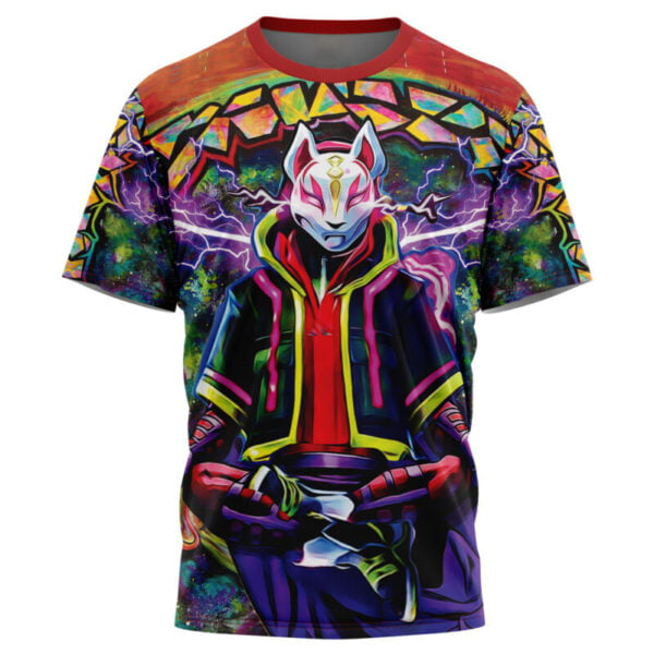 Trippy Kitsune Drift Mask Fortnite Tshirt