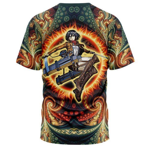 Anime Trippy Mikasa Ackerman Attack On Titan Tshirt