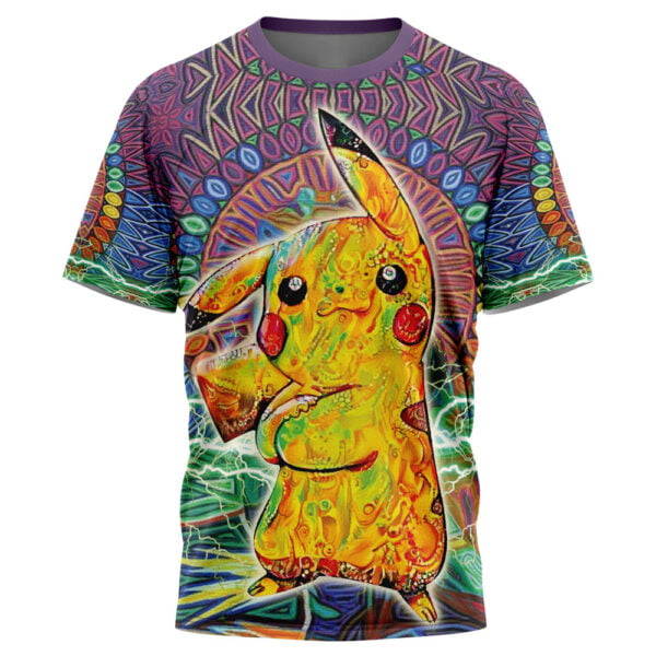 Trippy Pikachu Pokemon Tshirt