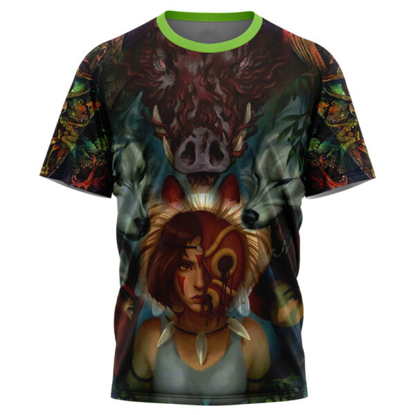 Trippy Princess Mononoke Studio Ghibli Tshirt