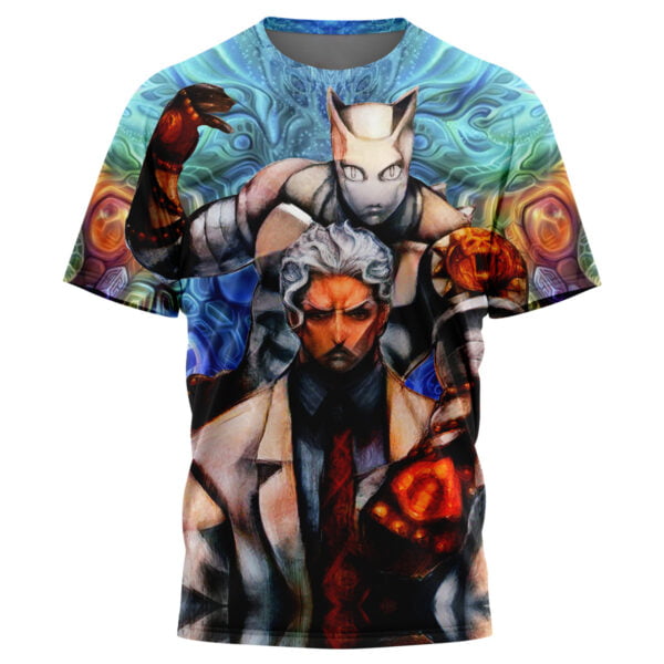 Anime Trippy Yoshikage Kira Deadly Queen Jojos Bizarre Adventure Tshirt Anime