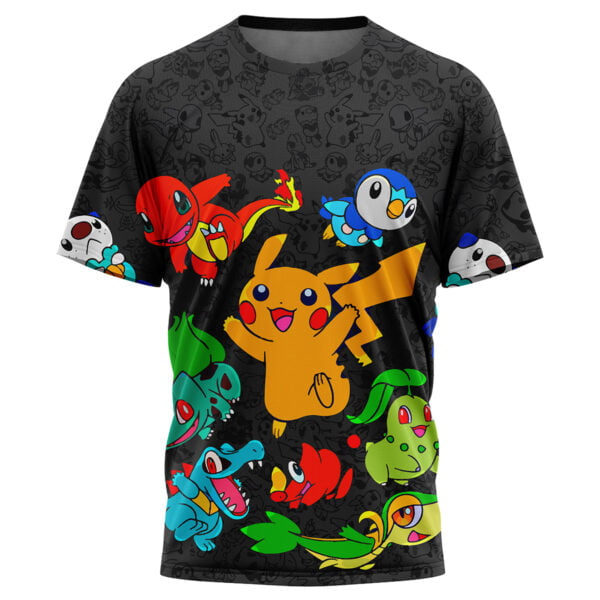 Vibing Pokemon Characters Tshirt