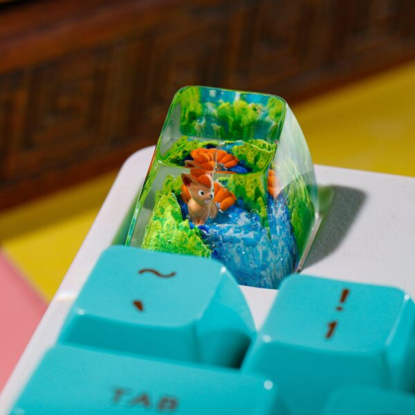 Vulpix Pokemon Artisan Keycap