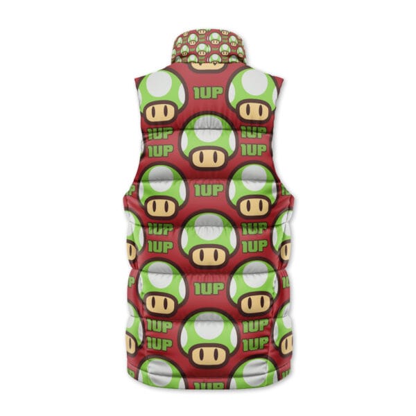 1Up Mushroom Super Mario Sleeveless Down Jacket