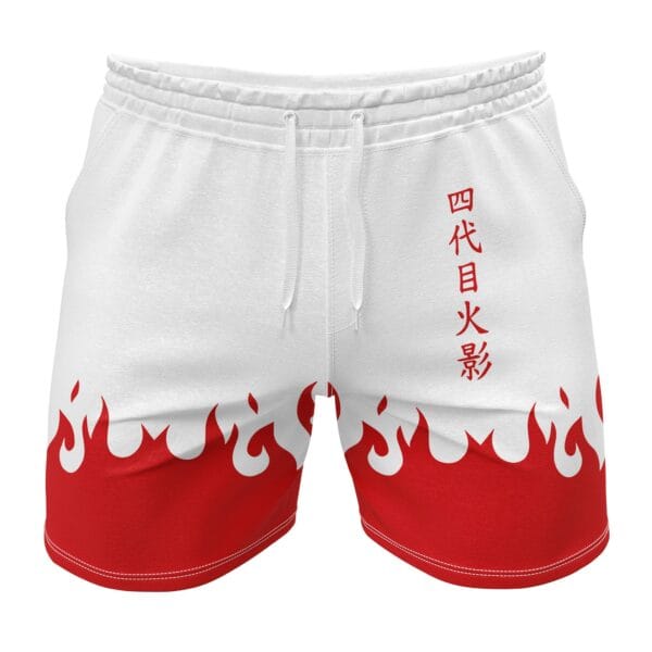 Anime 4Th Hokage Cloak Naruto Gym Shorts Anime