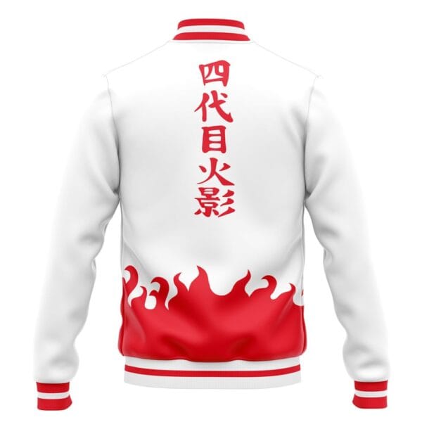 New 4Th Hokage Pattern Naruto Varsity Jacket Anime