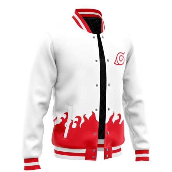 New 4Th Hokage Pattern Naruto Varsity Jacket Anime