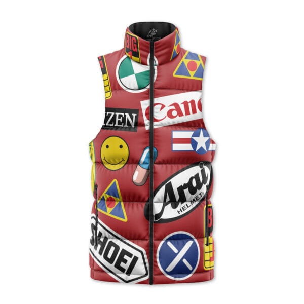 Akira Full Decals Sleeveless Down Jacket