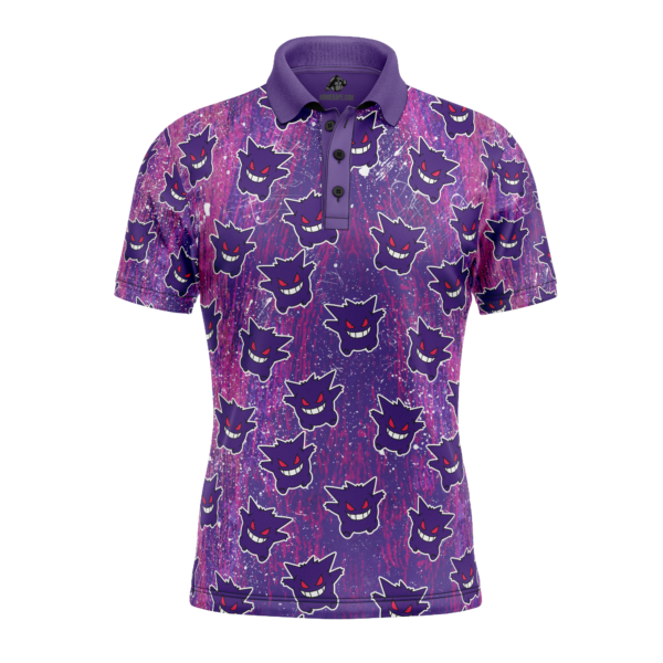 Gengar Pokemon V2 Polo Goft Shirt