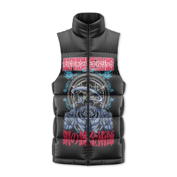 Alphonse Elric Fullmetal Alchemist Sleeveless Down Jacket