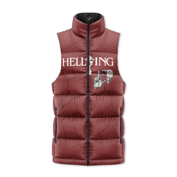 Alucard Eyes V2 Hellsing Sleeveless Down Jacket