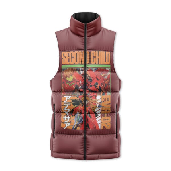 Asuka Langley Sohryu X Eva 02 Neon Genesis Evangelion Sleeveless Down Jacket