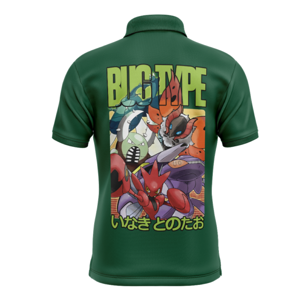 Bug Type Pokemon Polo Goft Shirt