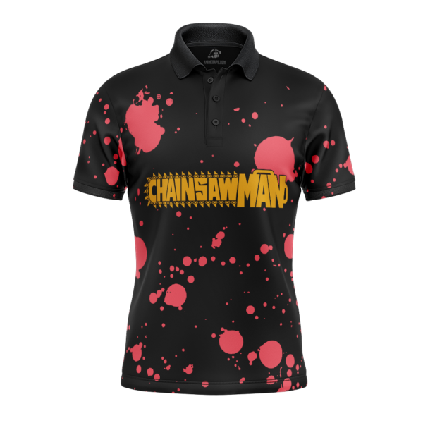 Anime Chainsaw Man Polo Goft Shirt