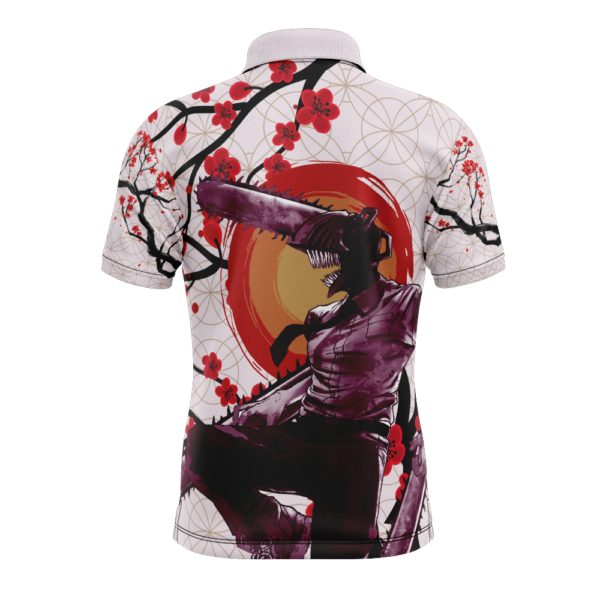 Denji X Pochita Chainsaw Man Super Polo Goft Shirt