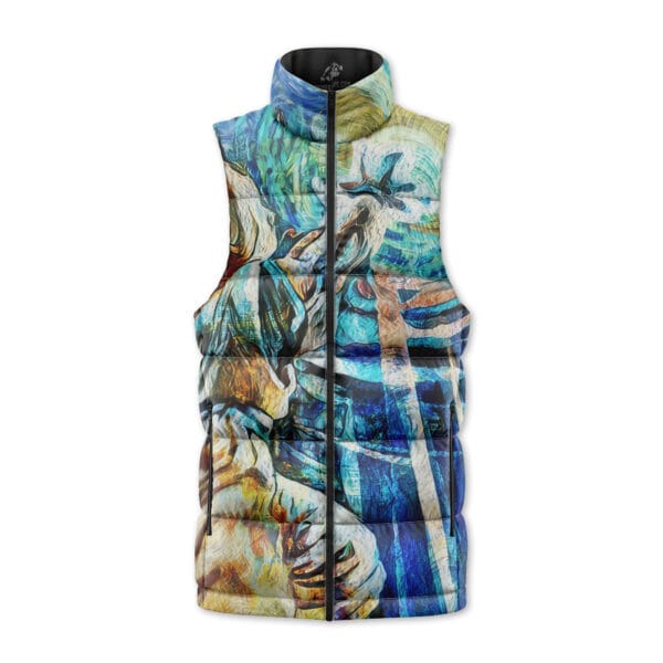 Dragon Ball Z Starry Night Kamehameha Sleeveless Down Jacket