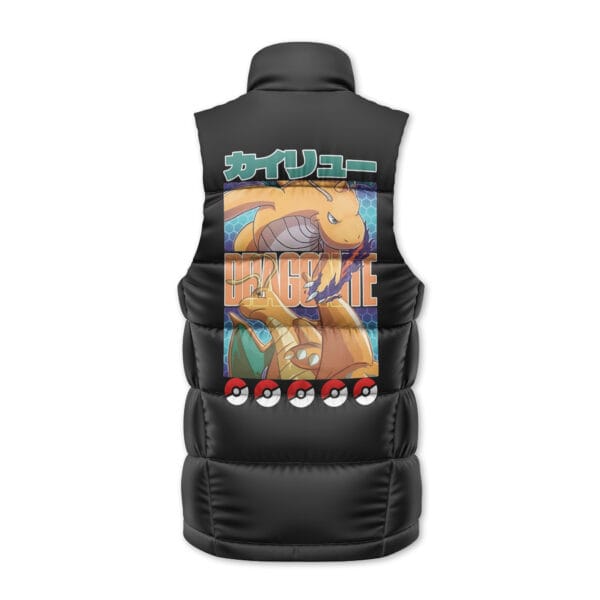 Dragonite Pokemon Sleeveless Down Jacket