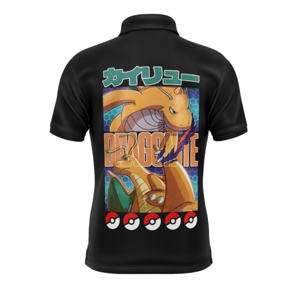 Dragonite Pokemon Polo Goft Shirt