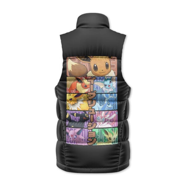 Eeveelution Pokemon Sleeveless Down Jacket