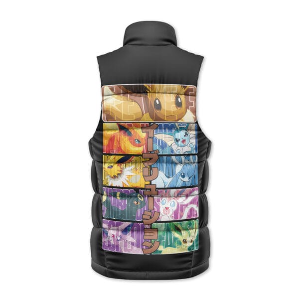 Eeveelution Pokemon Sleeveless Down Jacket 2